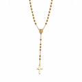 4mm Gold Stainless Steel Rosary Link Chain