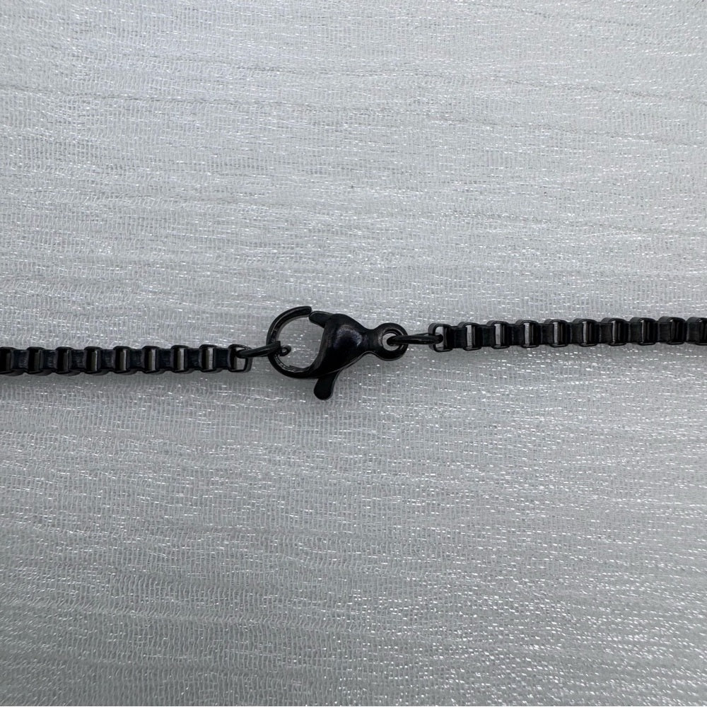2mm Black Stainless Steel Box Link Chain