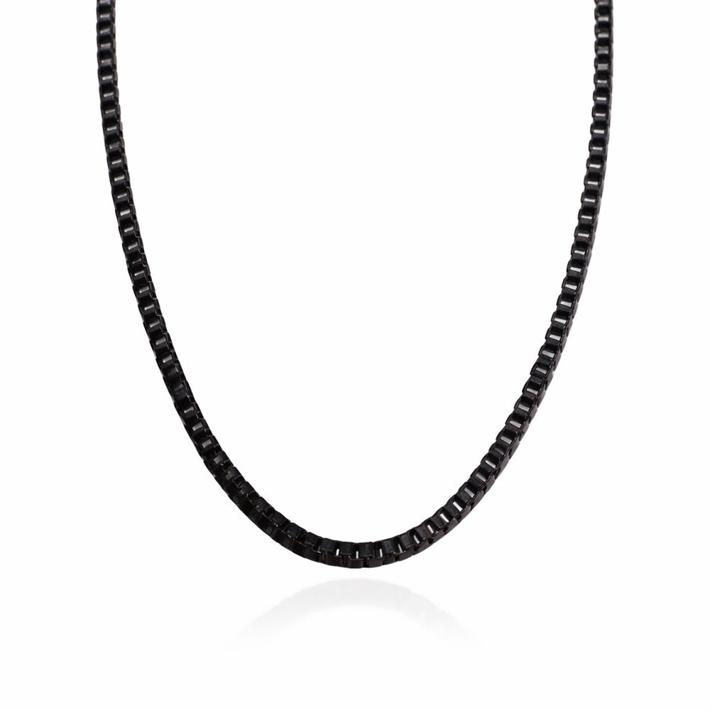 2mm Black Stainless Steel Box Link Chain