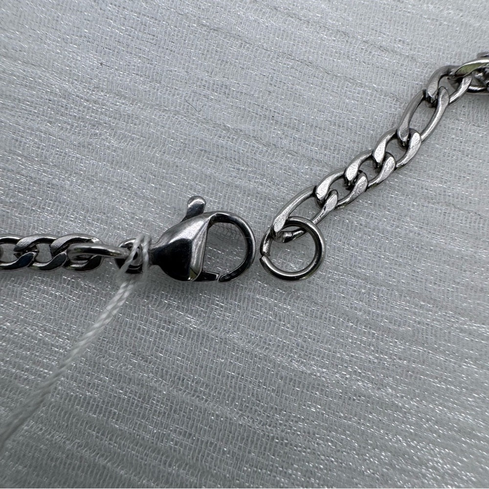2.5mm Silver Figaro Link Chain