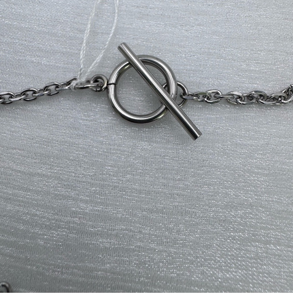3mm Silver Mariner link Chain w/Toggle Clasp