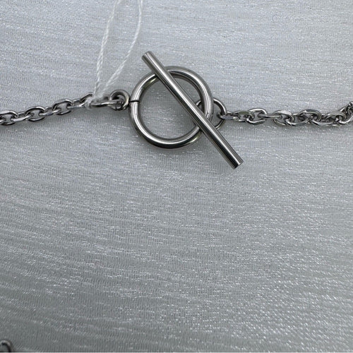 3mm Silver Mariner link Chain w/Toggle Clasp