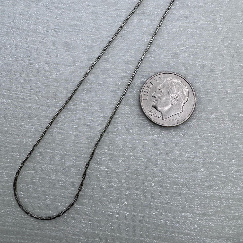 .8mm Silver Elongated Box Link Chain