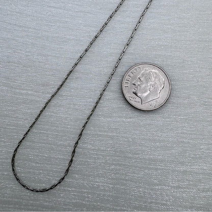 .8mm | Silver | Elongated Box Link Chain