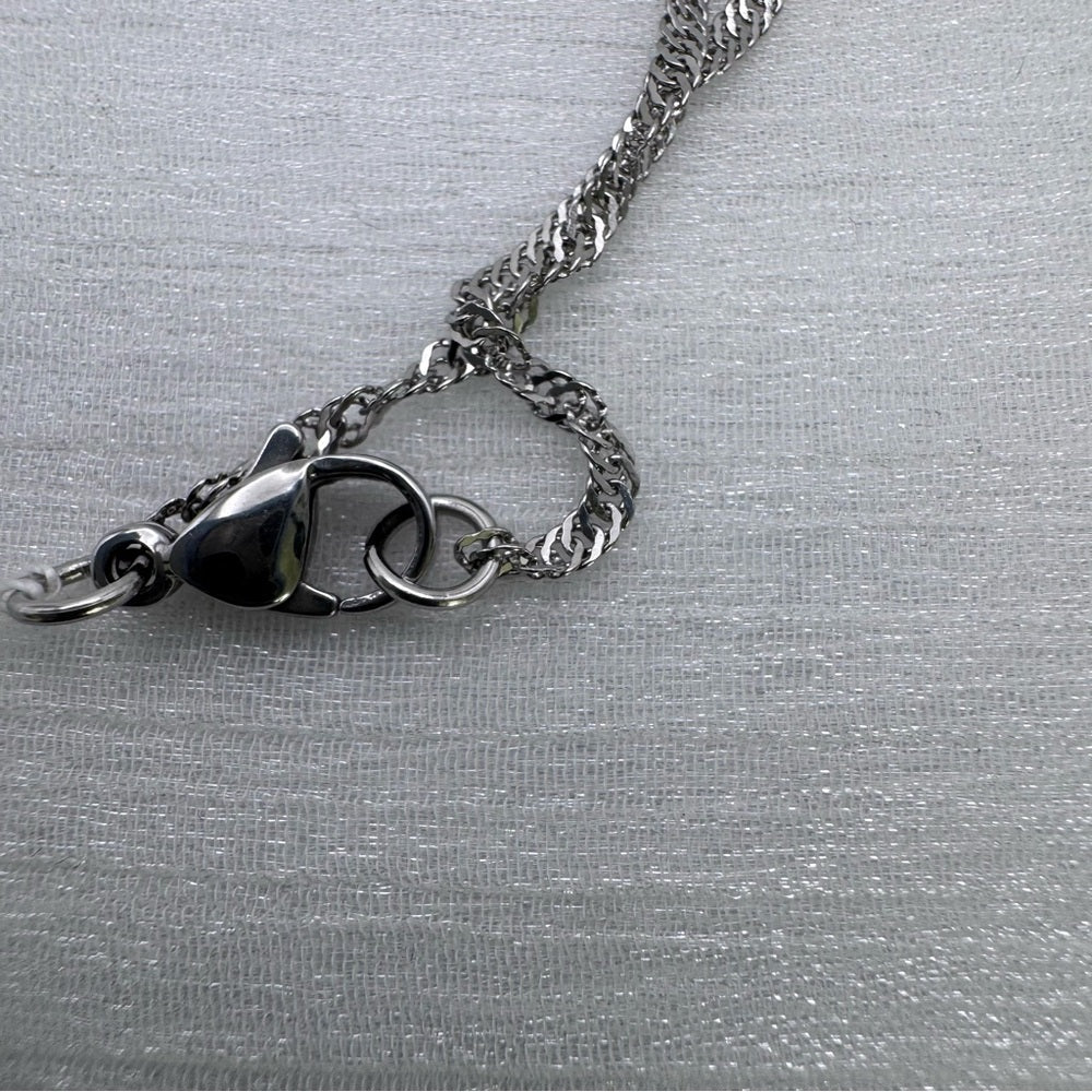 2mm | Silver | Twist Chain Necklace