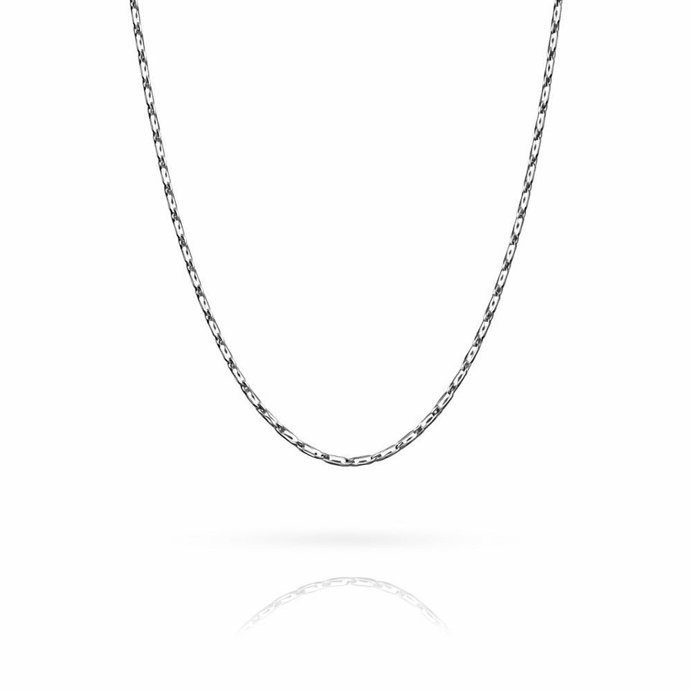 .8mm Silver Elongated Box Link Chain