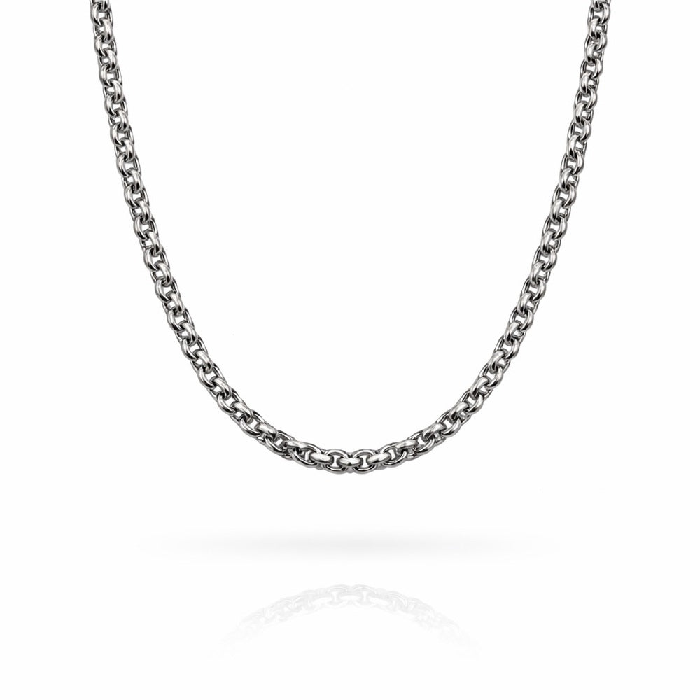 3mm Silver Rolo Link Chain
