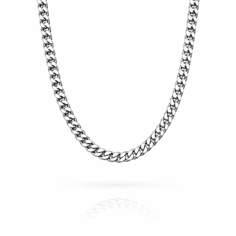2.5mm Silver Curb Link Chain