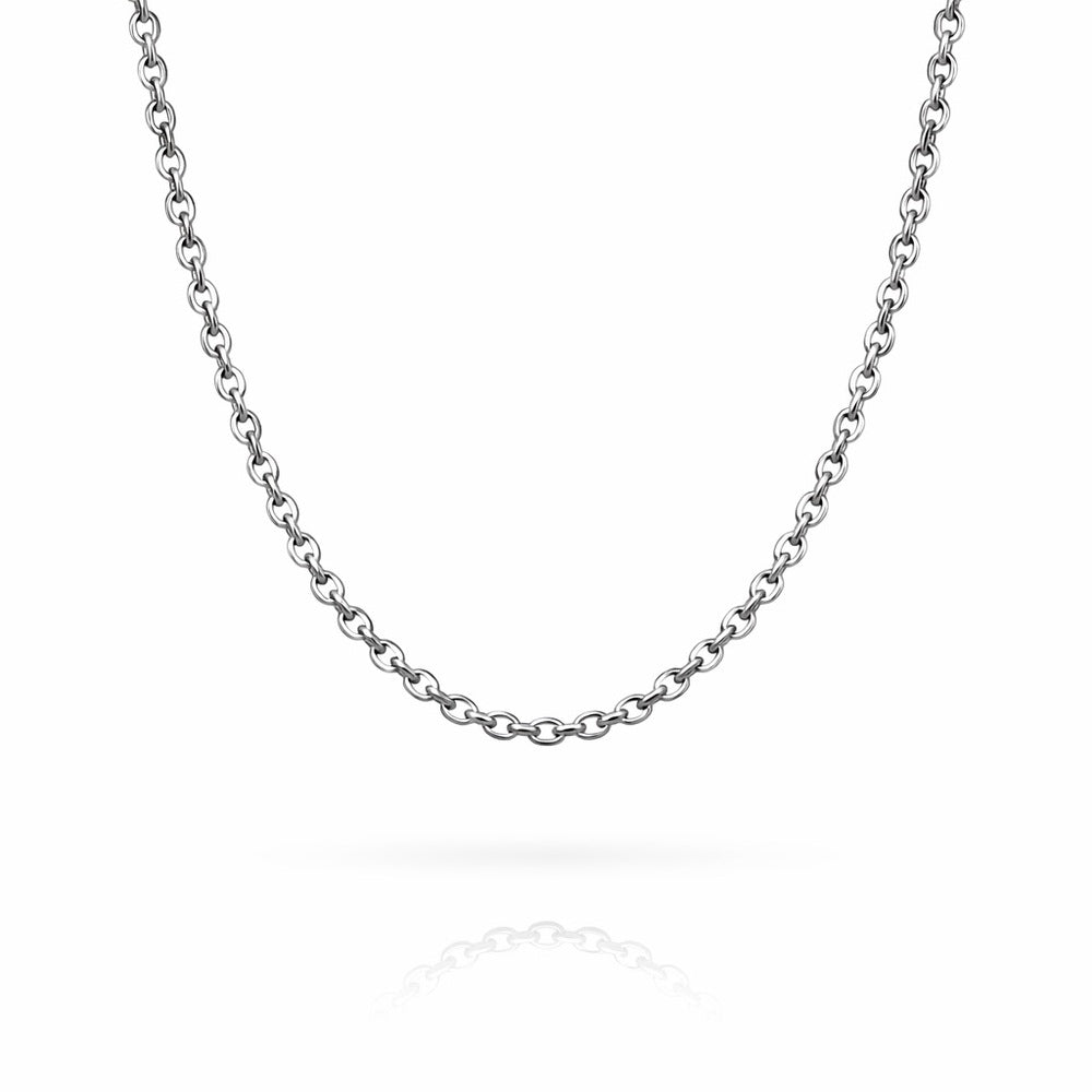 2.5mm Silver Cable Link Chain