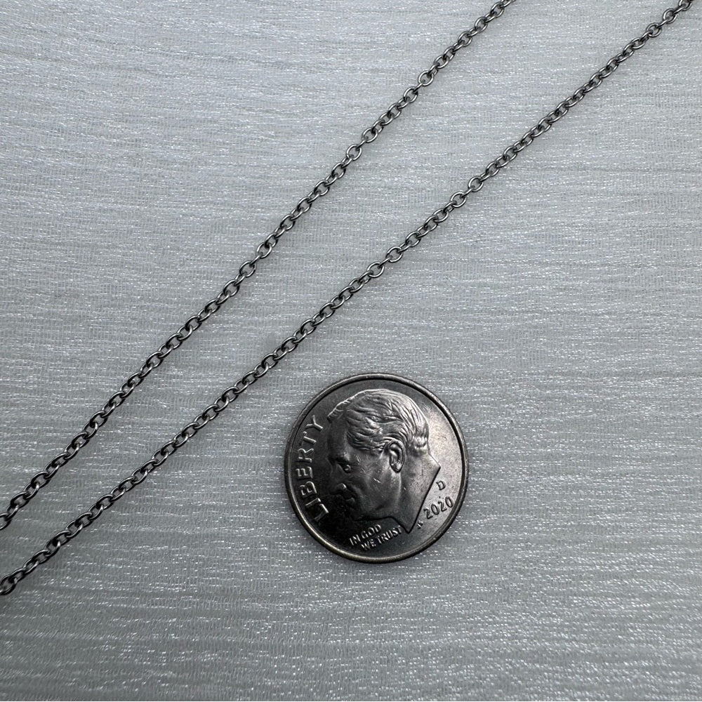 1.5mm Silver Stainless Steel Cable Link Chain
