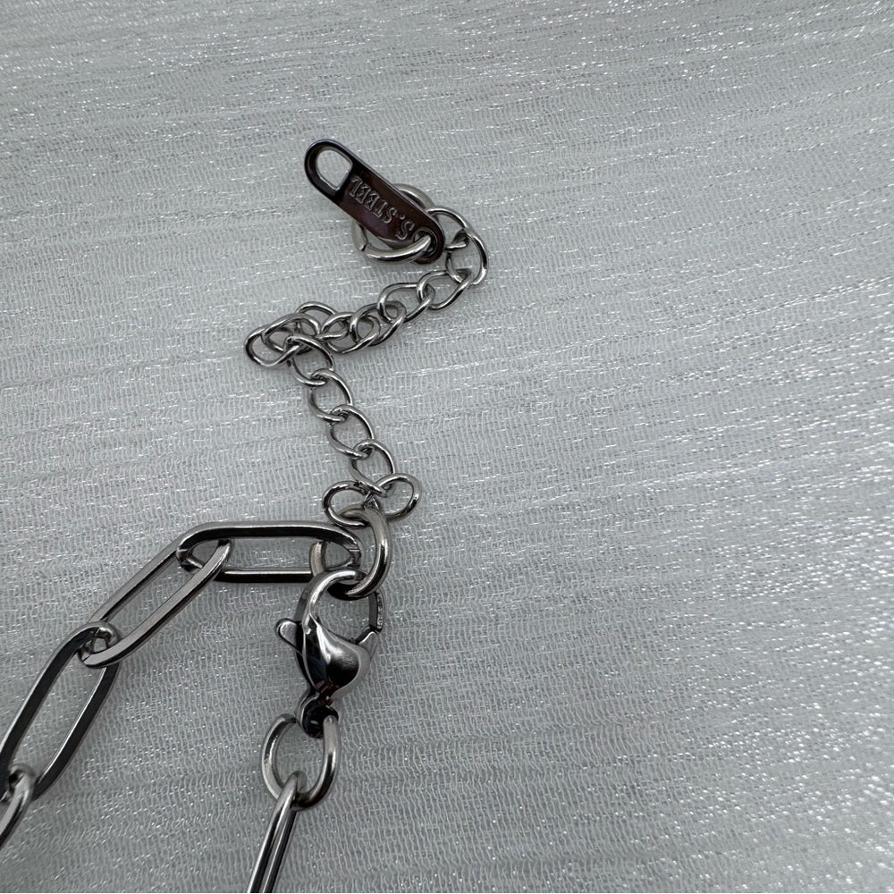 4.5mm Silver Stainless Steel Paperclip Chain