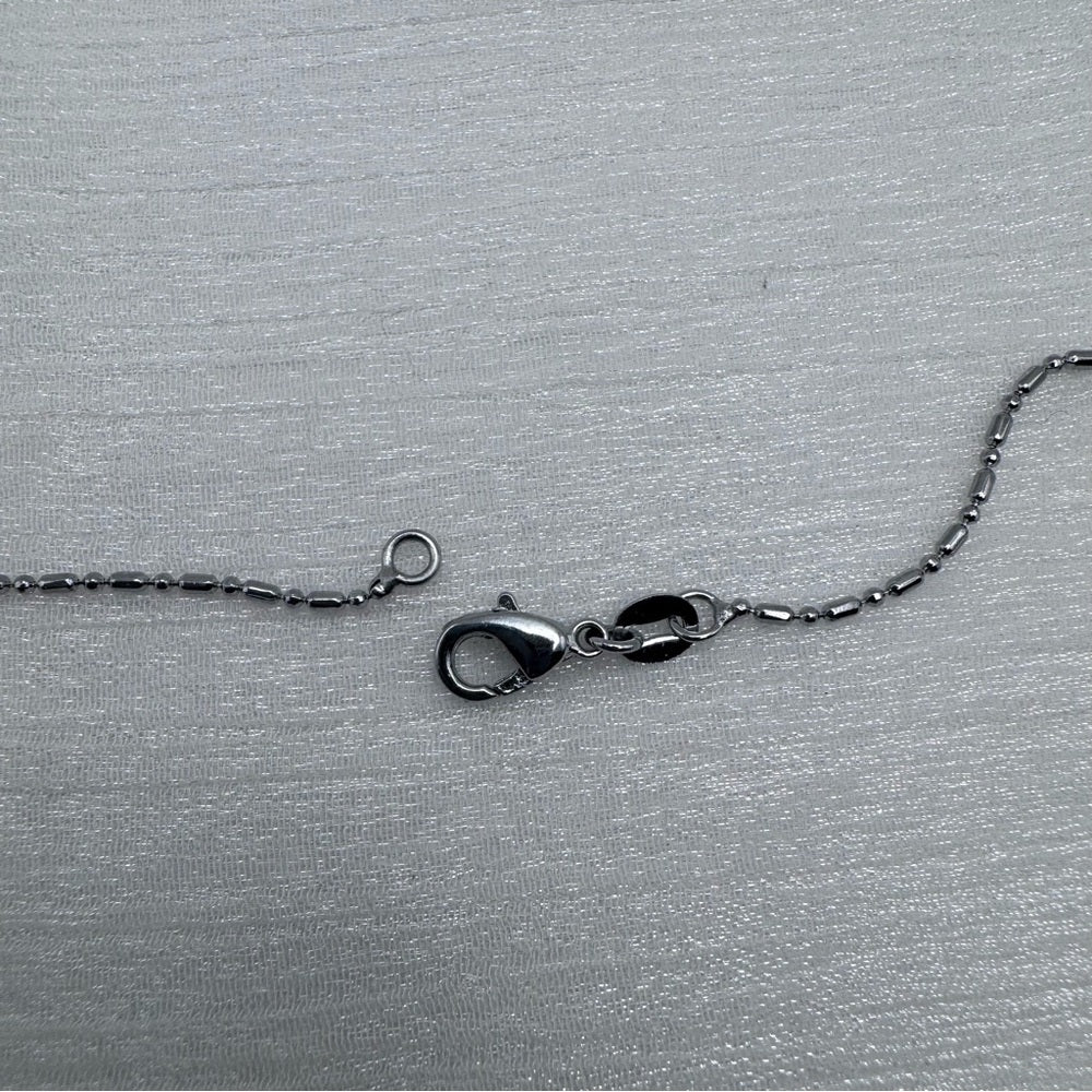 1mm Silver Bar and Ball Link Chain