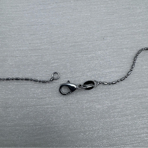 1mm Silver Bar and Ball Link Chain