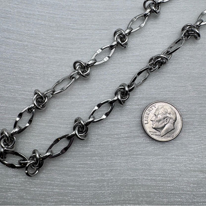 6mm | Silver | Barbed Wire Link Chain