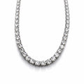 3mm Silver Crystal Tennis Necklace