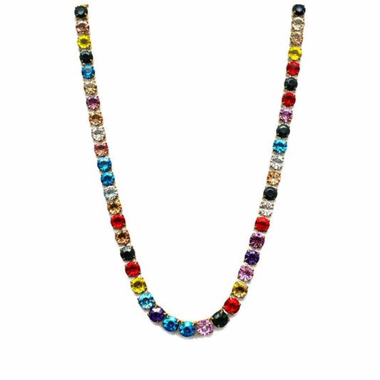 3mm | Gold | Rainbow Gemstone Link Chain