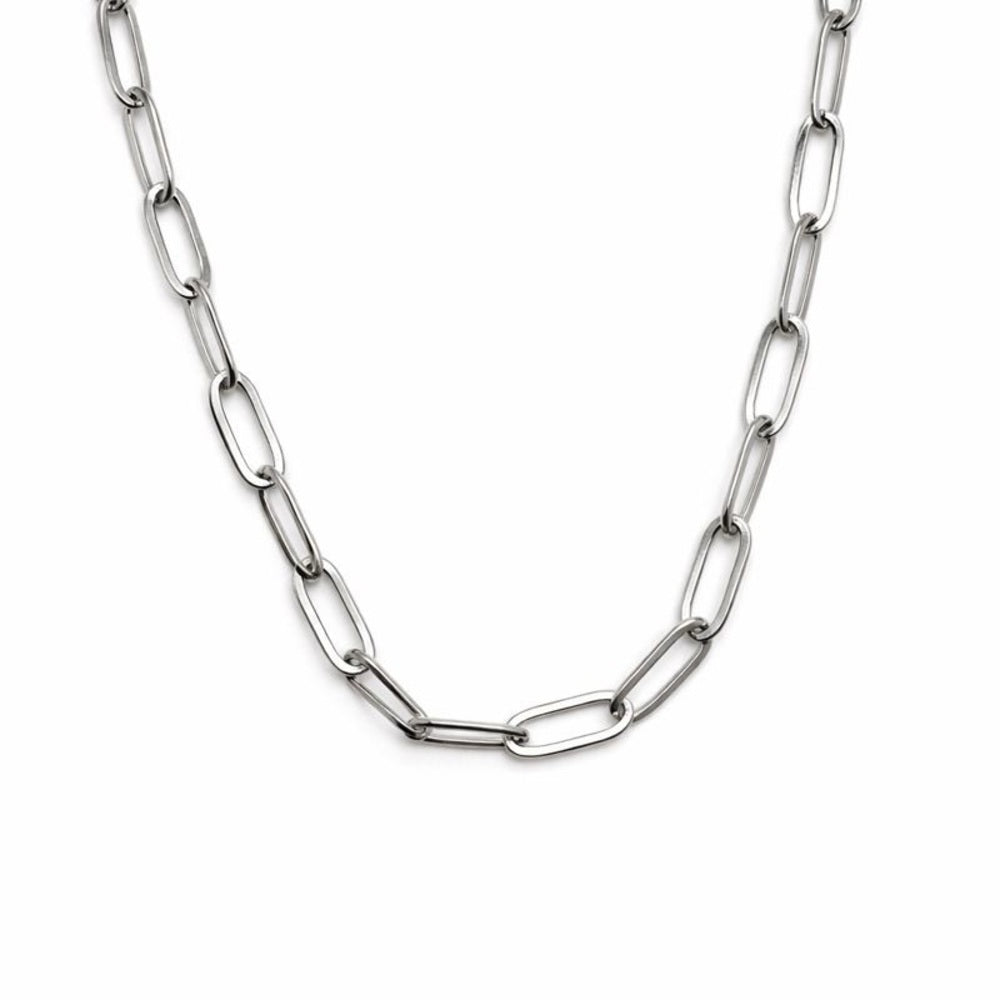 4.5mm Silver Stainless Steel Paperclip Chain