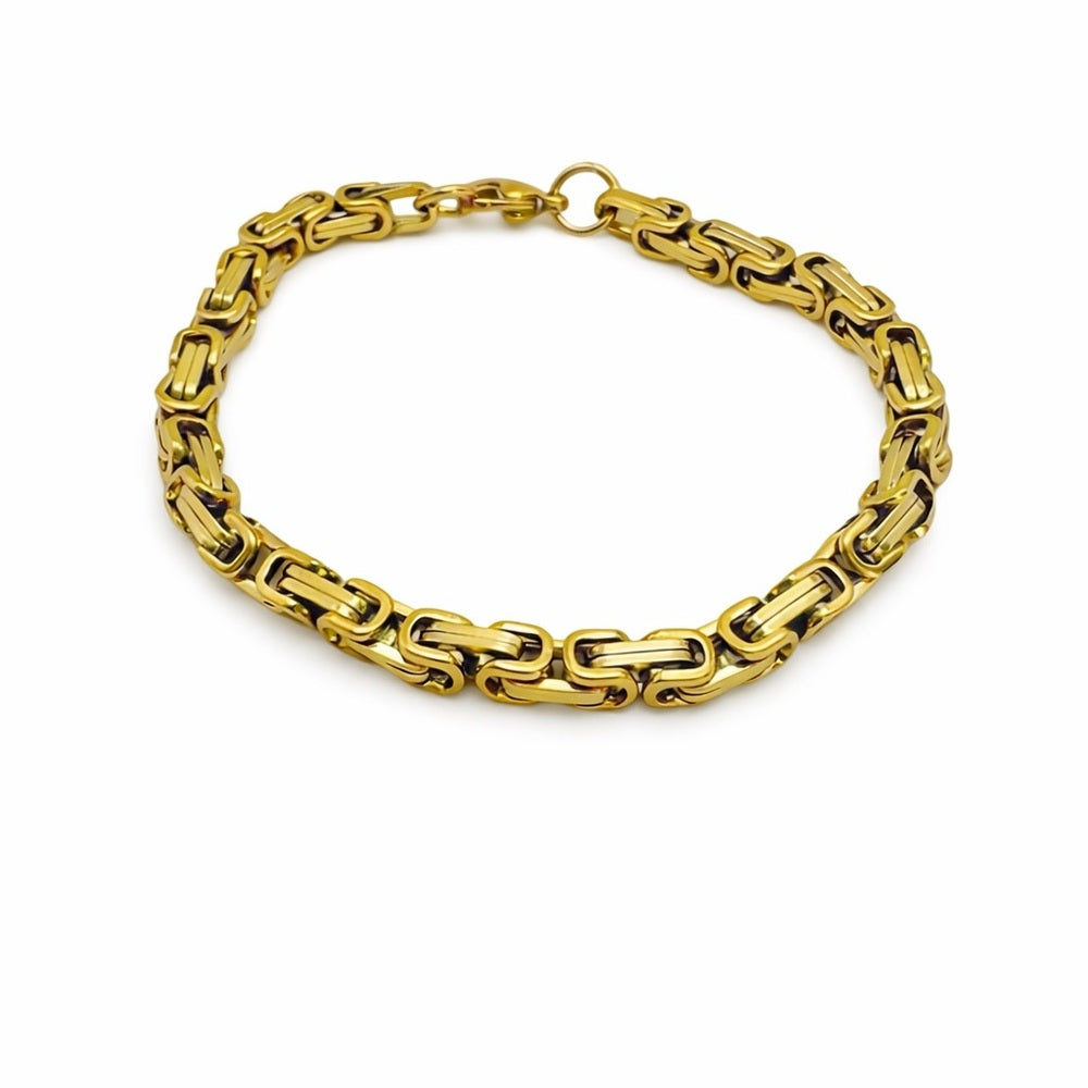6mm Gold Byzantine Chain Bracelet