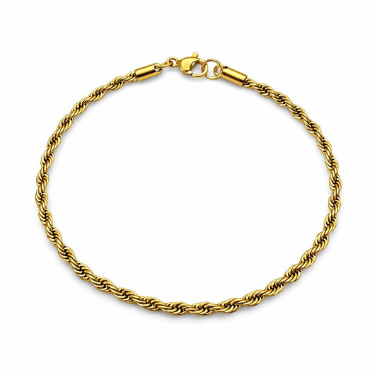 2mm | Gold | Rope Chain Bracelet