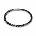 3.5mm Silver Black Crystal Tennis Bracelet
