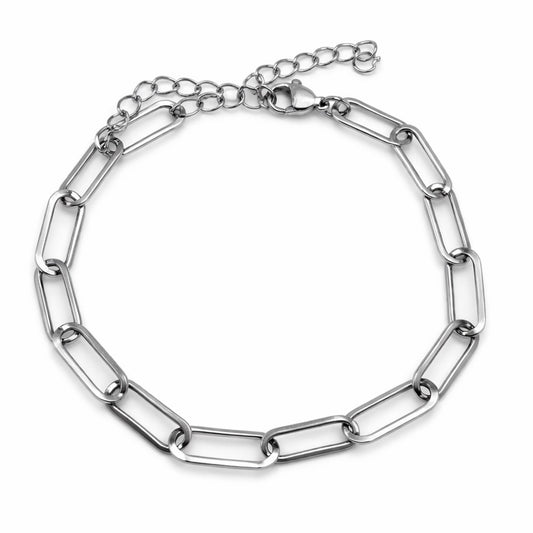 6.2mm | Silver | Paperclip Chain Bracelet