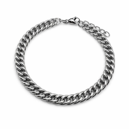 6.5mm | Silver | Double Cuban Chain Bracelet