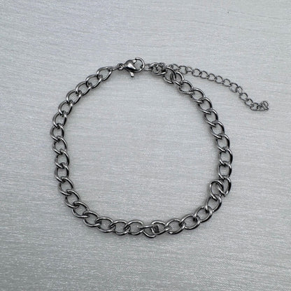 5mm | Silver | Cuban Chain Bracelet