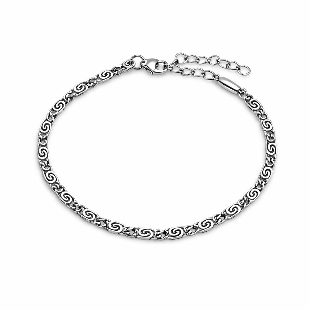 2mm | Silver | S-Link Chain Bracelet