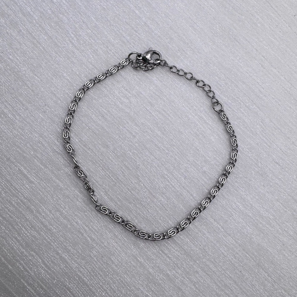 2mm | Silver | S-Link Chain Bracelet
