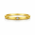 Yellow Gold Micro Ring