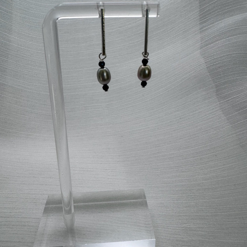 P1412 S925 Freshwater Pearl Stud Earrings