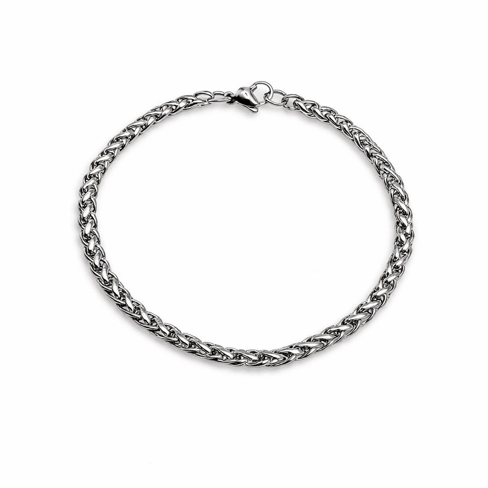 2.8mm Silver Wheat Chain Bracelet