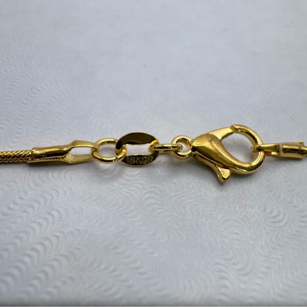 N940 S925 Moonstone Snake Chain Necklace