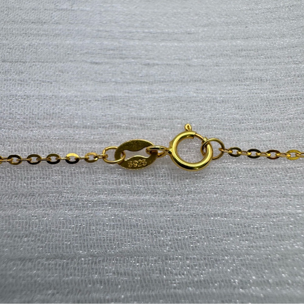 N1165 S925 Rainbow Tourmaline Lariat Necklace