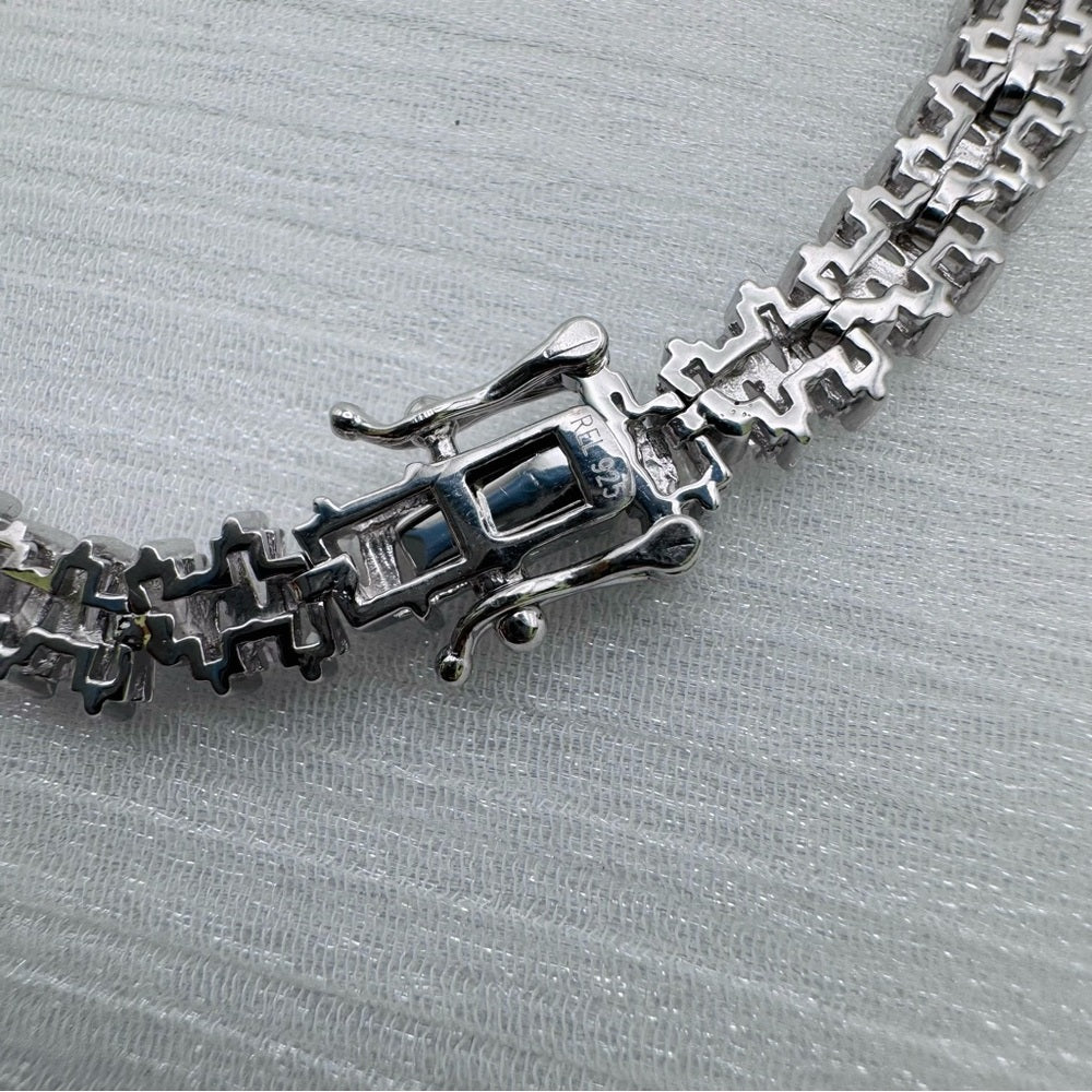 Pear Cut Crystal Tennis Bracelet