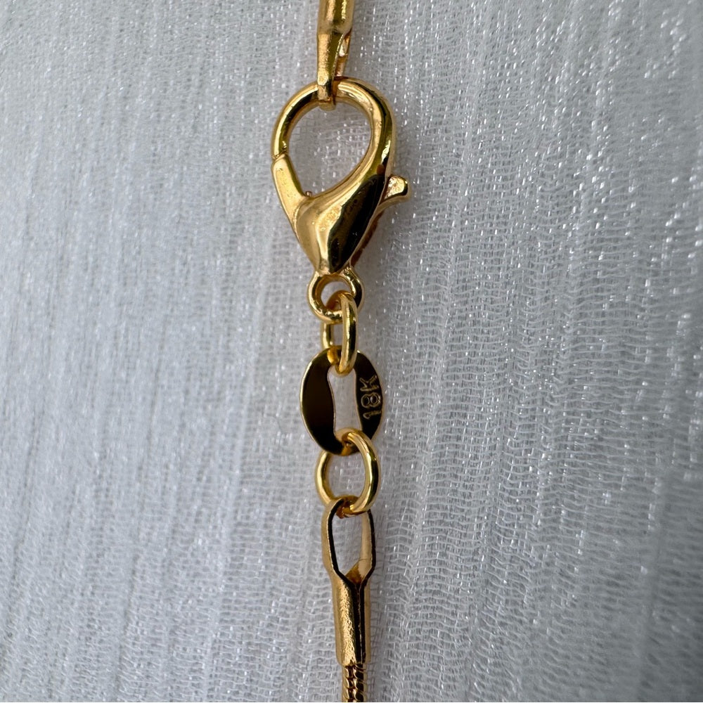 N1211 S925 Larimar Snake Chain Necklace