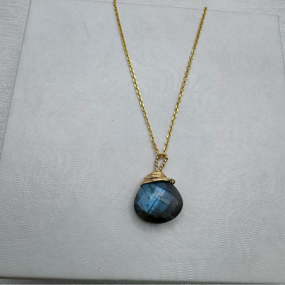 N2001 S925 Labradorite Chain Necklace