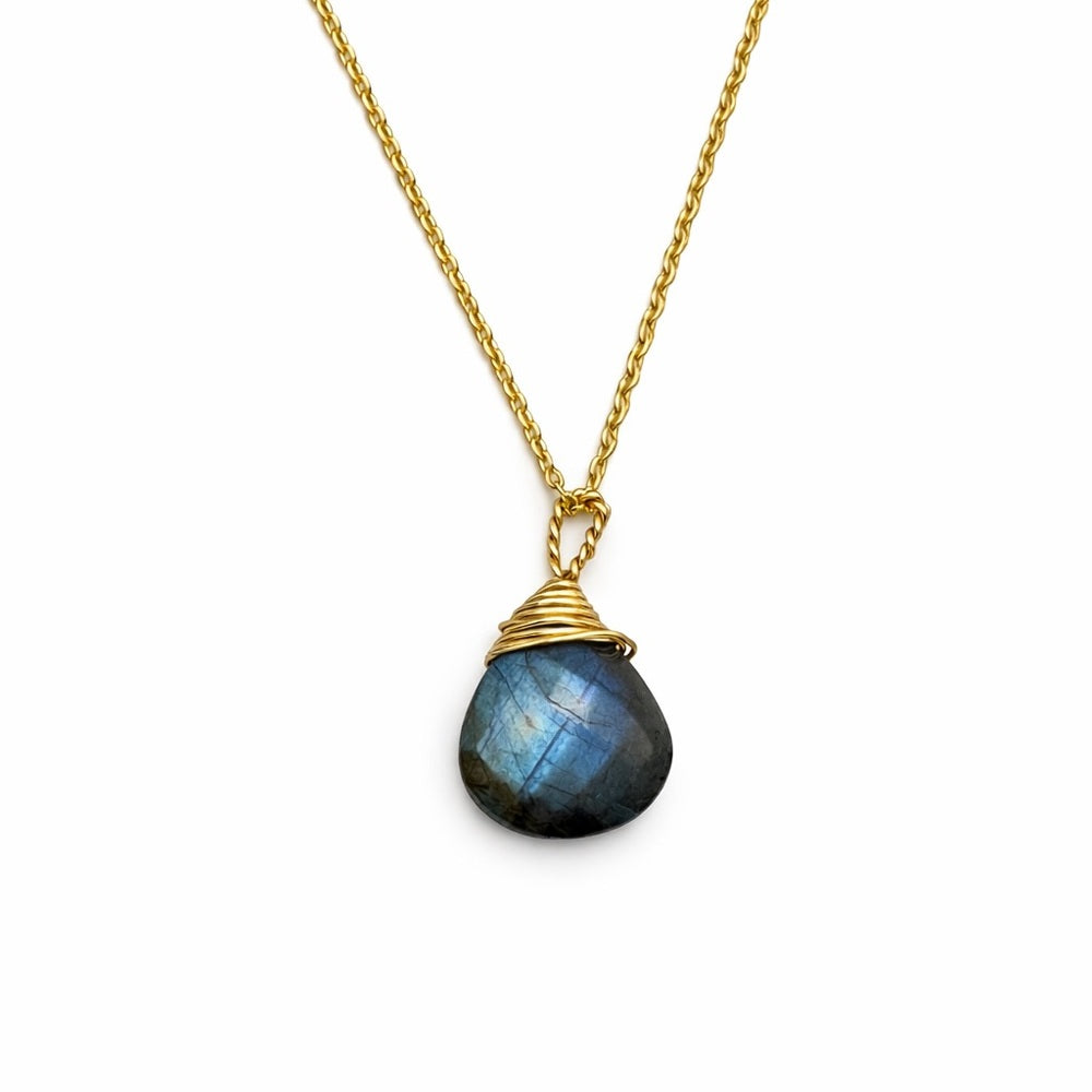 N2001 S925 Labradorite Chain Necklace