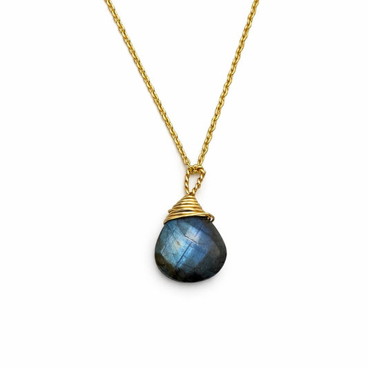 N2001 S925 Labradorite Chain Necklace