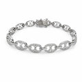 Crystal Pavé Mariner Tennis Bracelet