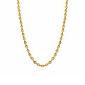 Gold Over Sterling Silver Diamond Cut Cable