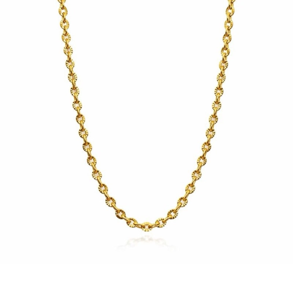 Gold Over Sterling Silver Diamond Cut Cable