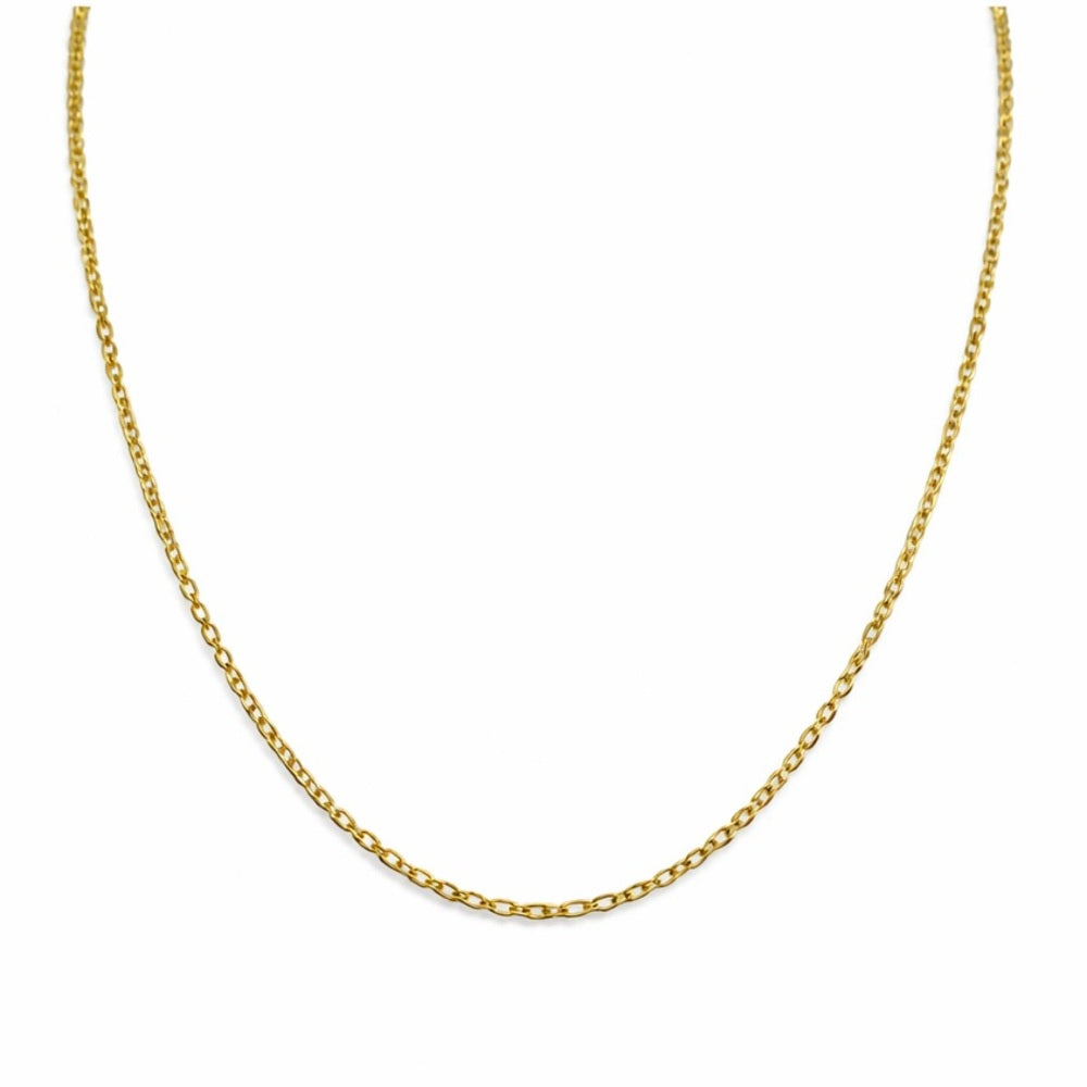 Gold Over Sterling Silver Rolo Chain