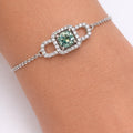 1.0 CT Alexandrite Moissanite Bracelet
