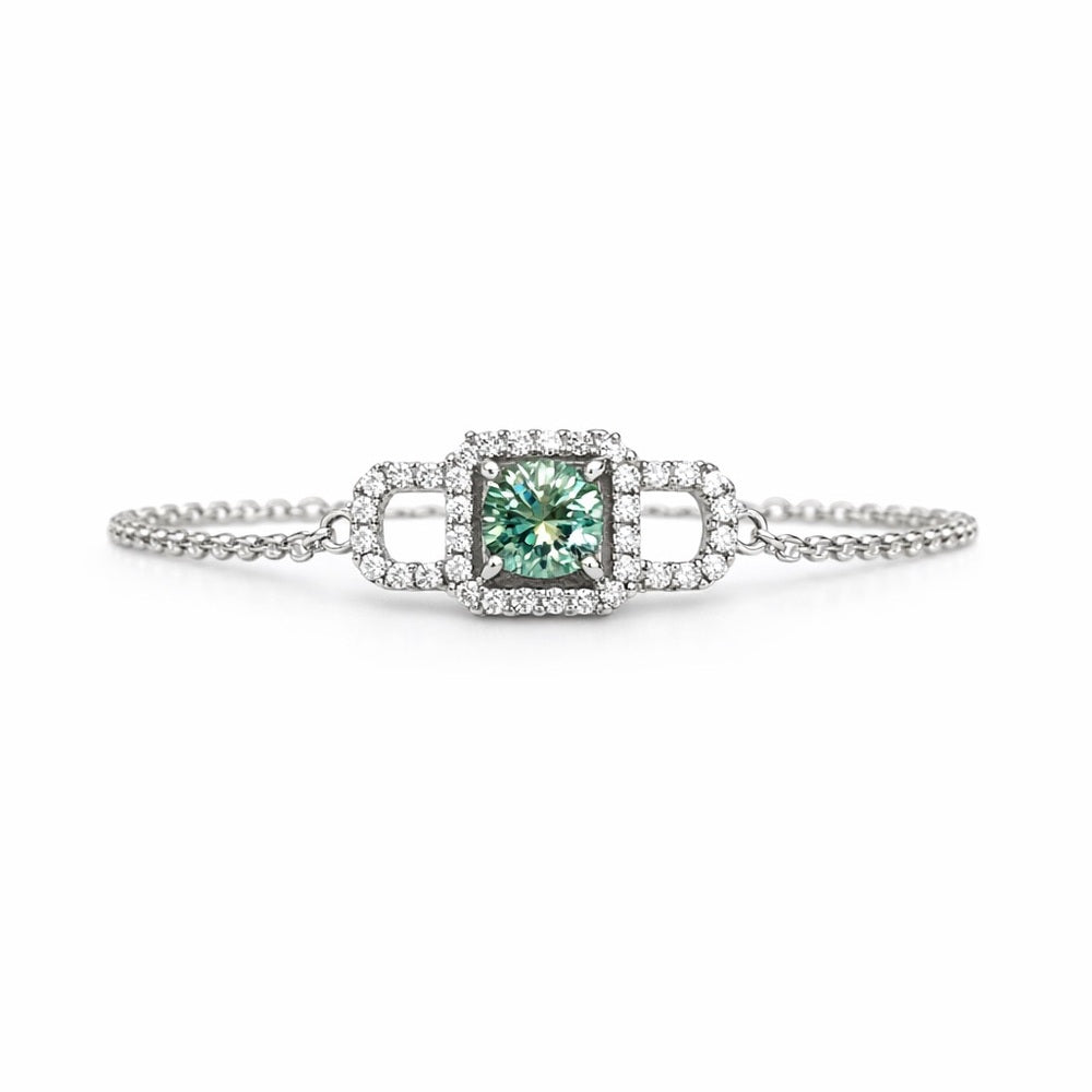 1.0 CT Alexandrite Moissanite Bracelet