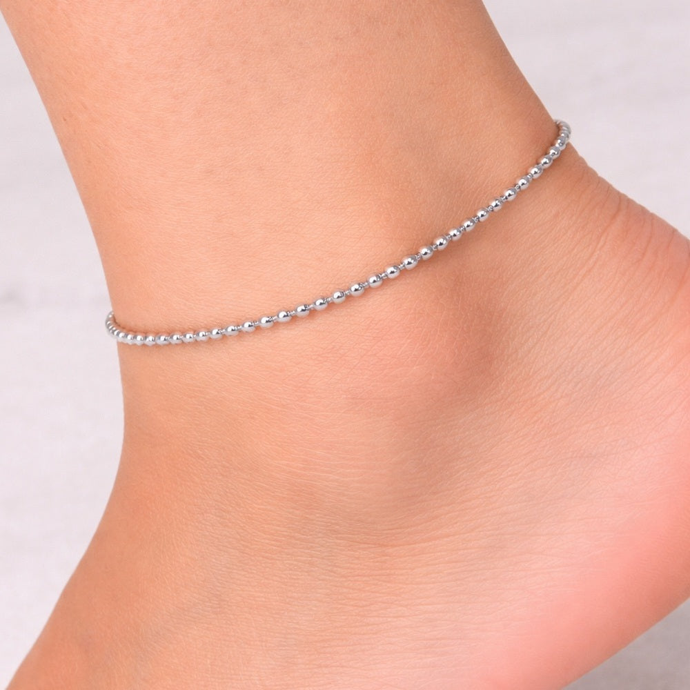 Ball Chain Anklet 9.5”
