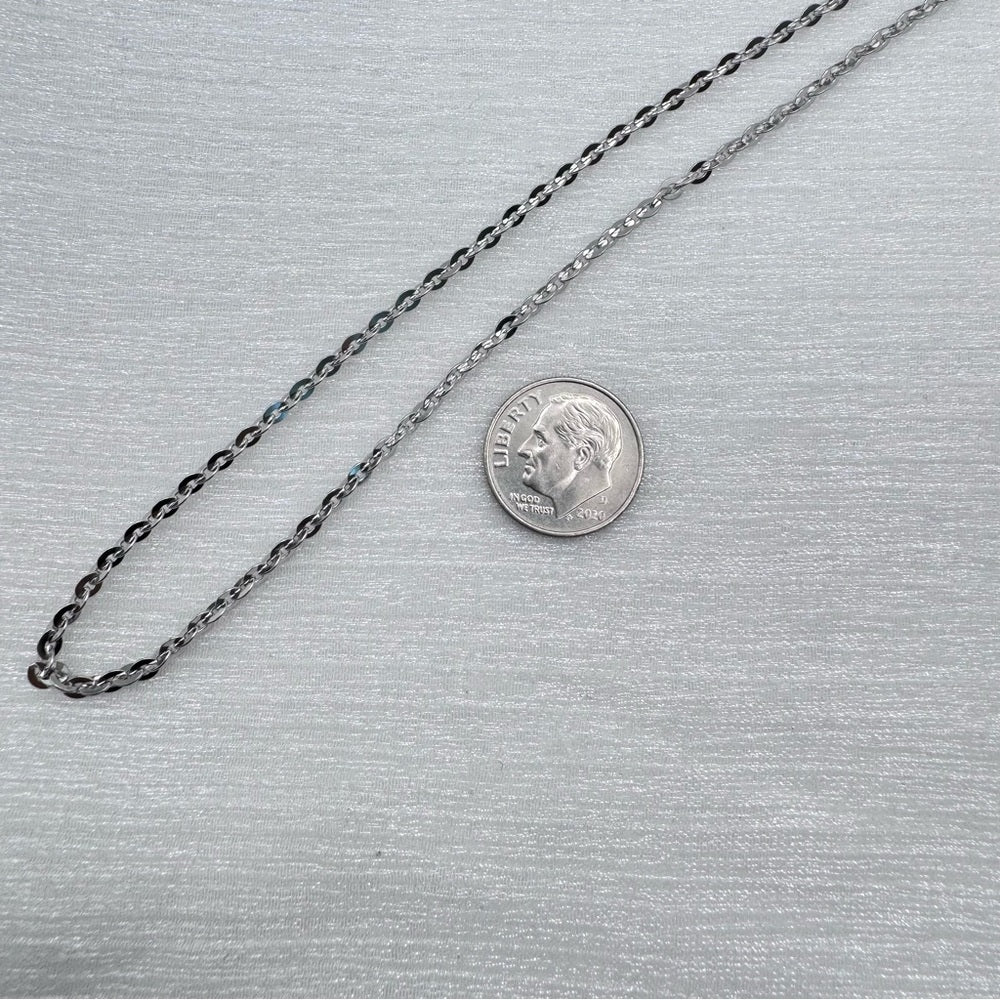 1.2mm Silver Figaro Chain