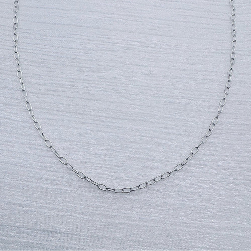 1mm Silver Paperclip Chain