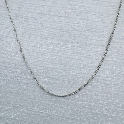 0.8mm Silver Curb Link Chain