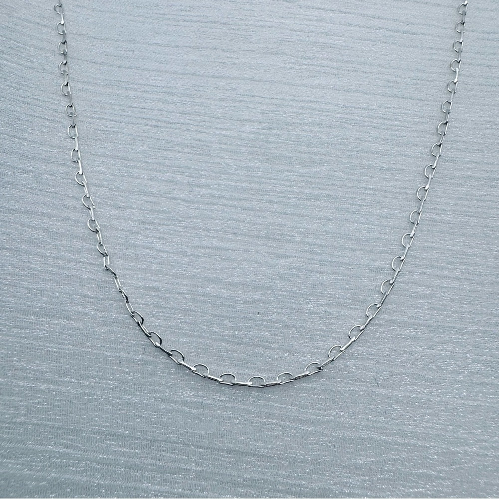 1mm Silver Paperclip Chain
